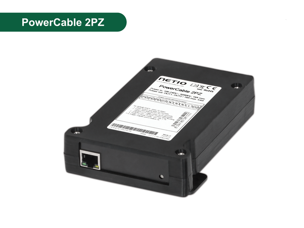 NETIO Netzwerksteckdose 2 Port Switching W-LAN PowerCable 2PZ